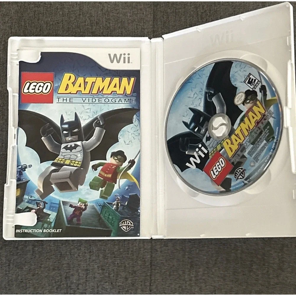 LEGO Batman The Videogame Nintendo‎ Wii Warner Bros DC Comics 2008 Complete CIB